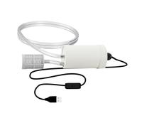 FLCPJGV Pompa Autoadescante Mini Pompa Elettrica Sommergibile dell'Acqua Alimentata Tramite USB con Filtro in Acciaio Inossidabile Adatta per Acquari E Irrig, Filtro 3m