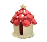 FLCPJGV Porta Fazzoletti Scatola Fazzoletti Custodia Fazzoletti Carta Albero Natale Vinile Stile Natalizio Adatto per Bagno Cameretta Ufficio Decorazione Fest, Rosso