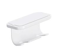 FLCPJGV Porta Spazzolino Supporto Organizzatore Bagno Portaspazzolini Appendi Spazzolino Installazione Senza Forature Materiale PP Adatto per Casa Dormitorio, 2 Slot