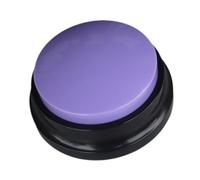 FLCPJGV Pulsante Registrabile con Risposta di 30 Secondi, Giocattolo per Bambini, Facile Da Usare, Regalo Educativo, Pulsante di Registrazione Vocale, Viola, Taglia unica bambino