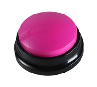 FLCPJGV Pulsante Registrabile con Risposta di 30 Secondi, Giocattolo per Bambini, Facile Da Usare, Regalo Educativo, Pulsante di Registrazione Vocale, rosa rossa, Taglia unica bambino