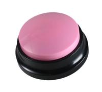 FLCPJGV Pulsante Registrabile con Risposta di 30 Secondi, Giocattolo per Bambini, Facile Da Usare, Regalo Educativo, Pulsante di Registrazione Vocale, ROSA, Taglia unica bambino