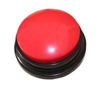 FLCPJGV Pulsante Registrabile con Risposta di 30 Secondi, Giocattolo per Bambini, Facile Da Usare, Regalo Educativo, Pulsante di Registrazione Vocale, Rosso, Taglia unica bambino