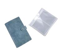 FLCPJGV Raccoglitore Organizzatore Album per Semi Classificatore per Bustine Custodia per Collezione in Pelle PU Adatto per Appassionati di Giardinaggio, Blu