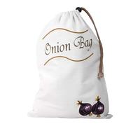 FLCPJGV Sacca Porta Verdure Borsa Organizer Sacchetto Patate Cipolle con Fodera Anti Luce in Tela Traspirante Adatta per Cucina Casa, Cipolla