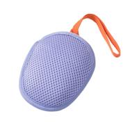 FLCPJGV Sacchetto Sapone Mesh Sacchetto Porta Sapone Bar Porta Saponetta Appendibile con Chiusura a Laccio Sacca Salvasapone per Morbidezza Pelle Adatto per L, Viola