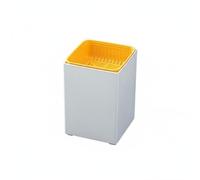 FLCPJGV Secchio Residui Caratterizzato da Strainer Dedicato Contenitore Integrato Cestino Portatile Funzione Multifunzionale Facile da Pulire Adatto per, Bianco-giallo