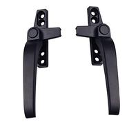 FLCPJGV Set di Maniglie di Bloccaggio per Finestre in Alluminio Resistente, Nero Sinistra+Nero Destra, Taglia unica