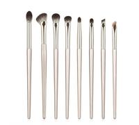 FLCPJGV Set Pennelli Trucco Oc Professionali, Kit Pennelli Make Up con Setole Sintetiche, per cosmetici, Set di 8 pennelli per trucco dorati con setole morbide, senza borsa