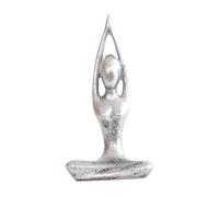 FLCPJGV Statua in Resina, Decorazione per La Meditazione, Statuetta, Ornamento Spirituale per Libreria, Casa E Ufficio, Saluto Al Sole