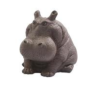 FLCPJGV Statuetta di Ippopotamo Accessori per Il tè Statuetta Decorativa di Piccolo Ippopotamo Scultura da tè per Animali Domestici
