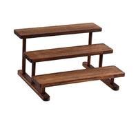 FLCPJGV Supporto Espositivo in Legno per Statuette, Espositore a più Livelli per Profumi, Supporto per Cupcake, Espositore per Gioielli, Ideale per Feste E RI, 3 Livelli