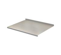 FLCPJGV Tagliere in Acciaio Inox Asse Da Taglio Spianatoia per Dolci Piano di Lavoro con Bordo Antiscivolo Adatto per Lavorare Impasti E Affettare Verdure, 50x40 Cm