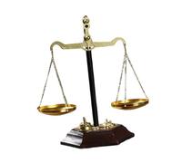 FLCPJGV Vassoio Espositivo per Scultura in Equilibrio di Bilancia in Metallo, Stile Avvocato, Bilancia Della Giustizia, per Pensionamento, Laurea