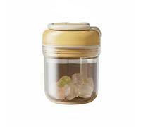 FLCPJGV Vassoio Ghiaccio 2-in-1 Pratico Vassoio Ghiaccio Recipiente Bicchiere Tazza con Materiale PET Meccanismo Rilascio Semplice Adatto a Pendolari Viaggiatori Vita Quotidiana, Arancione