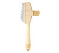 Flea Comb For Dogs - Pet-Friendly Kitten Flea Comb Tick Removal Brush | Easy To Clean Grooming Brush With Release Button, Health Supplies Tick Remover Tool Pet Accessories For Long Short Thick Hair