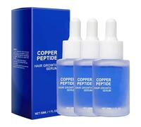 Fleava Advanced Copper Peptide per donne e uomini, Siero per la crescita dei capelli Fleava, Peptidi di rame Fleava per capelli, Siero ai peptidi di rame per la caduta dei capelli (3Pcs)