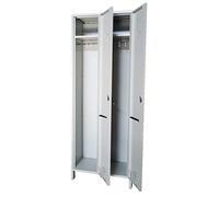 Fleda TRADING Armadio Armadietto in metallo Spogliatoio 2 Posti Salva Spazio Profondità 34 Dim. 68x34x180h cm