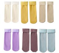 Fleececozy - Ultra Soft Velvet Slim Thermal Socks, Luviess Fleece Cozy Socks for Women Men, Seniors (B)