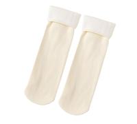 Fleececozy - Ultra Soft Velvet Slim Thermal Socks, Luviess Fleece Cozy Socks for Women Men, Seniors (White)