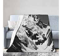 Fleecedecke Überwurfdecke mit Schwarzem und weißem Leopardenmuster für Couch Sofa Bettdecke Weiche Warme Decken für alle Jahreszeiten Leichte Reise- und Campingüberwurf, A004, 80"x60"