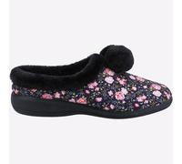 Fleet & Foster Buzzard Pantofole Donna Slip On In Pile Foderato Navy
