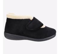 Fleet & Foster Levitt Donna Pantofole Casual In Velluto Con Memory Foam Nero
