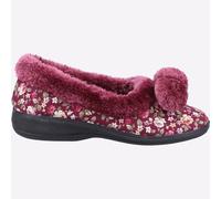 Fleet & Foster Pantofole Mule Donna Slip-On Cosy Comfort Classic Borgogna