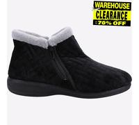 Fleet & Foster Perendale Memory Foam Pantofole Classiche Donna Nero