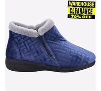 Fleet & Foster Perendale MEMORY FOAM Pantofole Donna Classiche Comfort Navy
