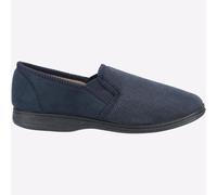 Fleet & Foster Tim Mens Pantofole Casual Memory Foam Slip On Navy