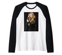 Fleetwood Mac Cantante Stevie Nicks Live 1990 Maglia con Maniche Raglan