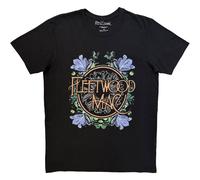 Fleetwood Mac Circle Floral Premium ufficiale Uomo maglietta unisex
