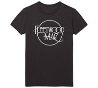 Fleetwood Mac 'Classic Logo' (Nero) T-Shirt - NUOVO E UFFICIALE