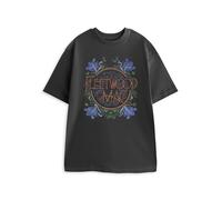 Fleetwood Mac Nero Flowers T-shirt a maniche corte Uomini