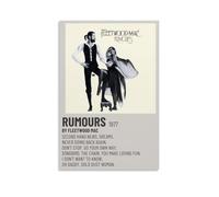 Fleetwood Mac Rumours - Poster impermeabile su tela, decorazione da parete, adatto per ufficio, camera da letto, soggiorno, senza cornice, stile 60 x 90 cm