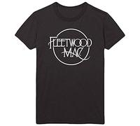 Fleetwood Mac T Shirt Classic Band Logo Rumours Nuovo Ufficiale Uomo Nero Size M