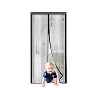 Flei Zanzariera Magnetica 110x230cm, Chiuso automaticamente Pieghevole Rete, for Corridoi/Porte/Patio - Nero