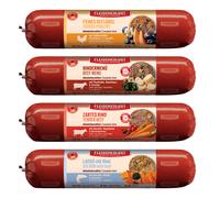 Fleischeslust 12 x 800 g umido cane - Mix 5 gusti: Manzo delicato, Coniglio, Pesce fresco, Pollame, Manzo