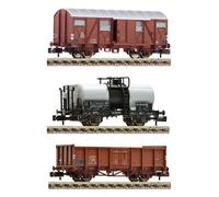 FLEISCHMANN 880909 FS Set tre carri merci Italiane Scala N 1/160