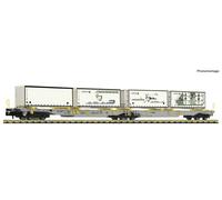 FLEISCHMANN N 825014 Carro A Due Tasche Sdggmrs/T2000 AAE Railcare Ep VI 1:160