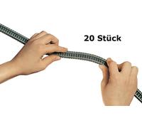 Fleischmann N 9106 - Flessibile Binario, 777 MM (20 Pezzo) Merce Nuova