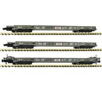 Fleischmann Scala N 6660093 SET 3 x Pianali Rollende Hupac SBB Nuovo OVP