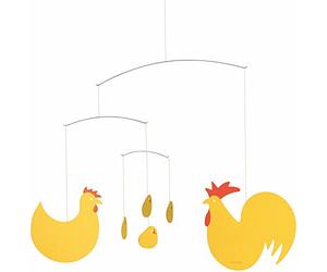 Flensted f080 Easter Mobiles - Pellicola protettiva, 28 cm, colore: Giallo