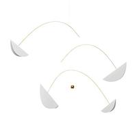 Flensted Life & Thread 205 cm, white & guld Mobile in pellicola serigrafica, colore oro, dimensioni: 100 x 205 cm, 124BW