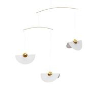 Flensted Mobile Circular Angels - Pellicola serigrafica, colore: Bianco e oro, dimensioni: 50 x 37 cm, 127