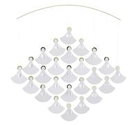 Flensted Mobiles Angel Chorus - Giostrina sospesa con 25 angeli, 55 cm, in cartone di alta qualità