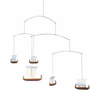 Flensted Mobiles Viking s 5 - Giostrina sospesa, 66 cm, in teak