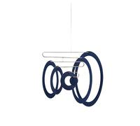 Flensted Supersonic Mobile in cartone, colore blu mezzanotte, dimensioni: 25 x 25 cm, 162B