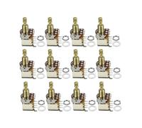 FLEOR 12 interruttori a spinta A250 K, potenziometri audio Taper Poti, codolo in rame diviso lungo per chitarra elettrica, basso volume/regolatore del suono